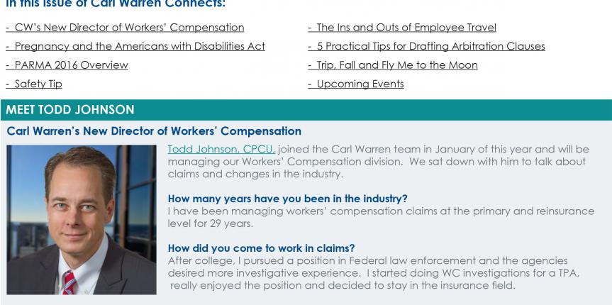 CW Connects – March 2016 Edition